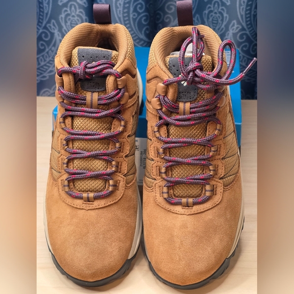 Columbia Transverse Suede Boots Sneakers Womens 6.5 Waterproof Hiking Shoes NIB - Picture 4 of 11